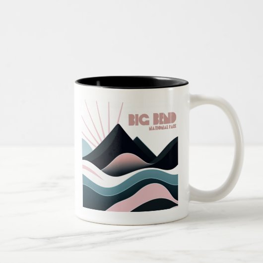 Tasse 2 Couleurs Parc national Big Bend Colour Hills (Droit)