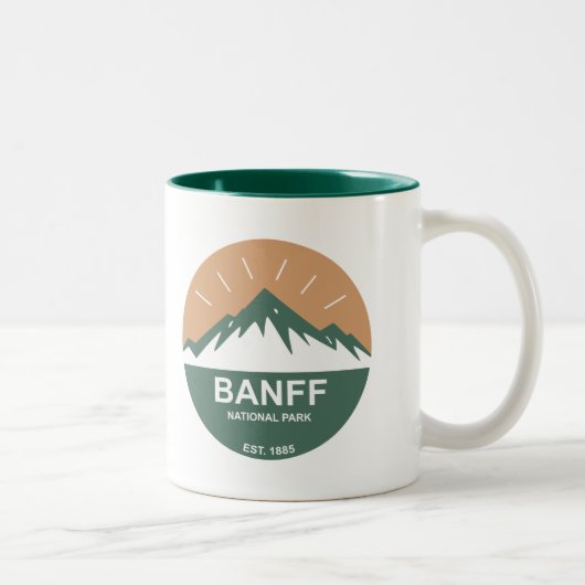 Tasse 2 Couleurs Parc national de Banff (Droit)