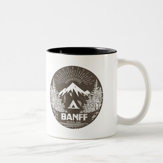 Tasse 2 Couleurs Parc national de Banff (Droit)