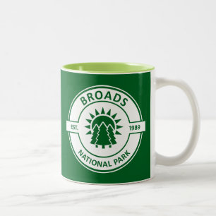 Tasse 2 Couleurs Parc national de Broads Sun Trees