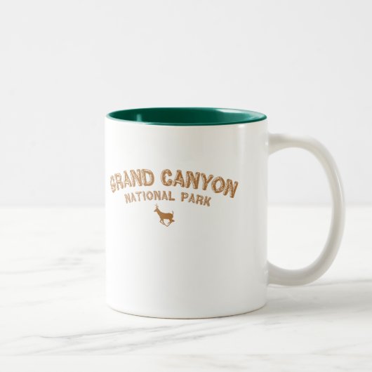 Tasse 2 Couleurs Parc national de canyon grand (Droit)