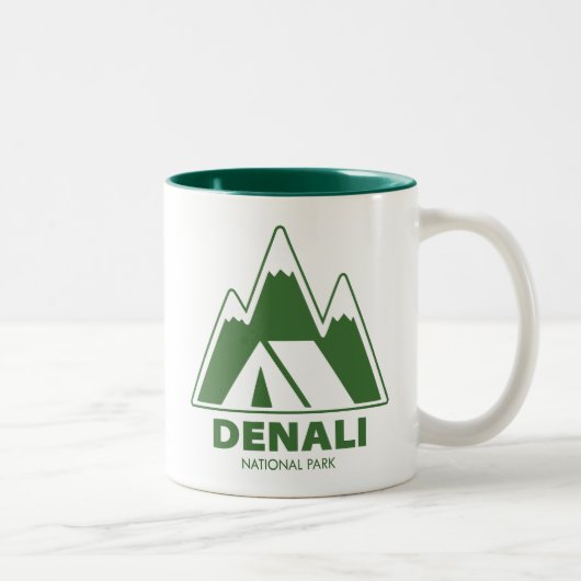 Tasse 2 Couleurs Parc national de Denali Camping (Droit)