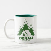 Tasse 2 Couleurs Parc national de Denali Camping (Gauche)