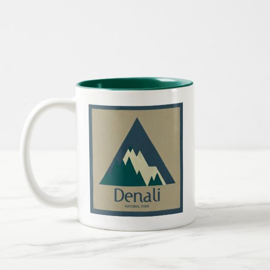 Tasse 2 Couleurs Parc national de Denali Rustique (Gauche)