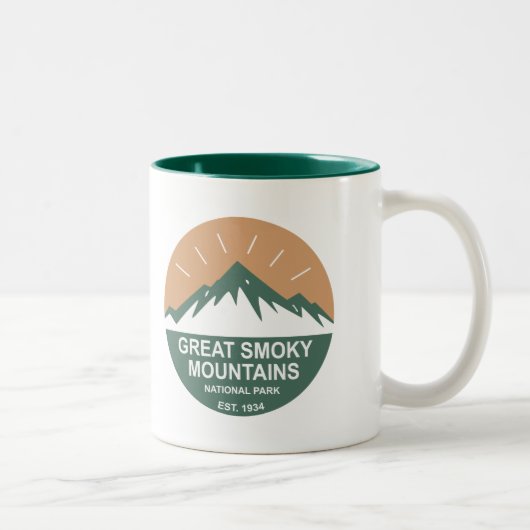 Tasse 2 Couleurs Parc national de Great Smoky Mountains (Droit)