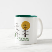 Tasse 2 Couleurs Parc national de Katmai (Devant droit)