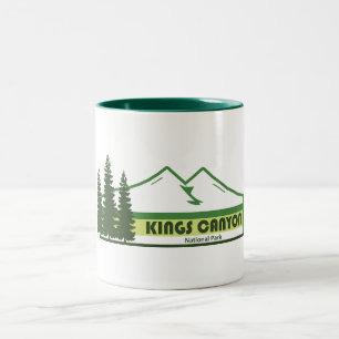 Tasse 2 Couleurs Parc national de Kings Canyon Green Stripes