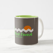 Tasse 2 Couleurs Parc national de la Forêt Petrifiée Rétro (Devant droit)