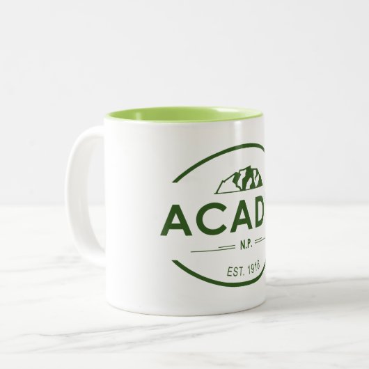 Tasse 2 Couleurs Parc national de l'Acadie (Devant gauche)