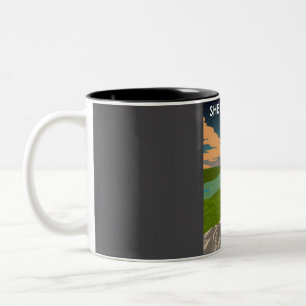 Tasse 2 Couleurs Parc national de Shenandoah à la nuit Vintage mini