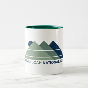 Tasse 2 Couleurs Parc national de Shenandoah Mountain Sun