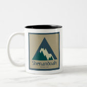 Tasse 2 Couleurs Parc national de Shenandoah Rustique (Gauche)