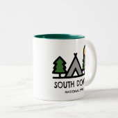 Tasse 2 Couleurs Parc national de South Downs (Devant droit)