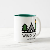 Tasse 2 Couleurs Parc national de Wind Cave (Devant droit)