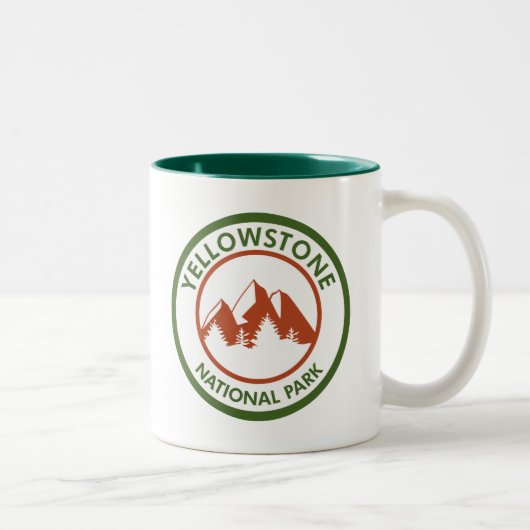 Tasse 2 Couleurs Parc national de Yellowstone (Droit)
