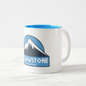 Tasse 2 Couleurs Parc national de Yellowstone (Devant droit)