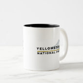 Tasse 2 Couleurs Parc national de Yellowstone (Devant droit)