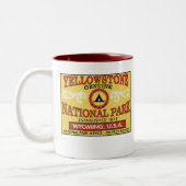 Tasse 2 Couleurs Parc national de Yellowstone (Gauche)