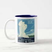 Tasse 2 Couleurs Parc national de Yellowstone (Gauche)
