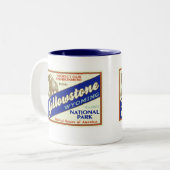 Tasse 2 Couleurs Parc national de Yellowstone (Buffalo) (Devant gauche)
