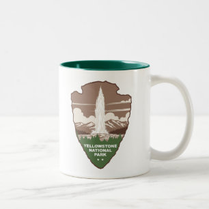 Tasse 2 Couleurs Parc national de Yellowstone Old Faithful Arrowhea