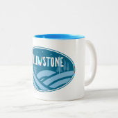 Tasse 2 Couleurs Parc national de Yellowstone Wyoming Montana Extér (Devant droit)