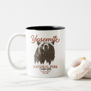 Tasse 2 Couleurs Parc national de Yosemite en Californie Ours noir