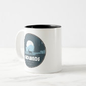 Tasse 2 Couleurs Parc national des Badlands Deer (Devant gauche)