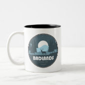 Tasse 2 Couleurs Parc national des Badlands Deer (Gauche)