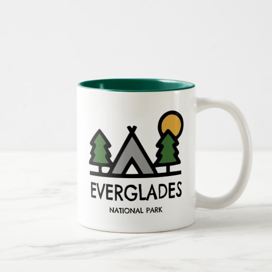Tasse 2 Couleurs Parc national des Everglades (Droit)