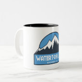 Tasse 2 Couleurs Parc national des Lacs-Waterton (Devant gauche)