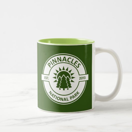 Tasse 2 Couleurs Parc national des Pinnacles Sun Trees (Droit)
