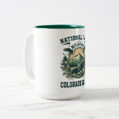 Tasse 2 Couleurs Parc national des Rocheuses (Devant gauche)