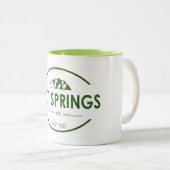 Tasse 2 Couleurs Parc national des sources chaudes (Devant droit)