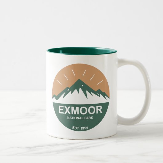 Tasse 2 Couleurs Parc national d'Exmoor (Droit)