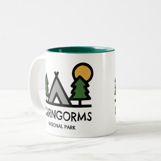 Tasse 2 Couleurs Parc national du Caire Ecosse (Devant gauche)