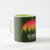 Tasse 2 Couleurs Parc national du Glacier (Devant gauche)