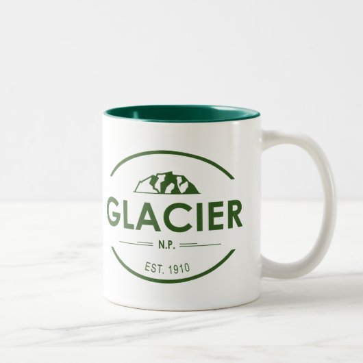 Tasse 2 Couleurs Parc national du Glacier (Droit)