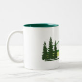 Tasse 2 Couleurs Parc national du Glacier Grandes vertes (Gauche)