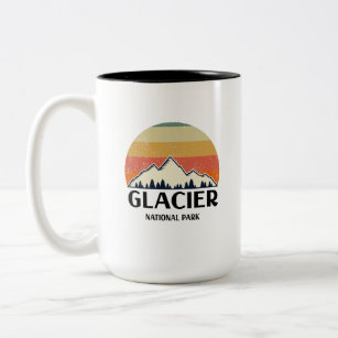 Tasse 2 Couleurs Parc national du Glacier vintage