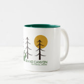 Tasse 2 Couleurs Parc national du Grand Canyon (Devant droit)
