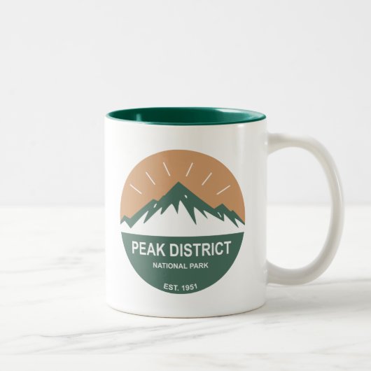 Tasse 2 Couleurs Parc national du Peak District (Droit)