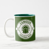Tasse 2 Couleurs Parc national Exmoor Sun Trees (Gauche)