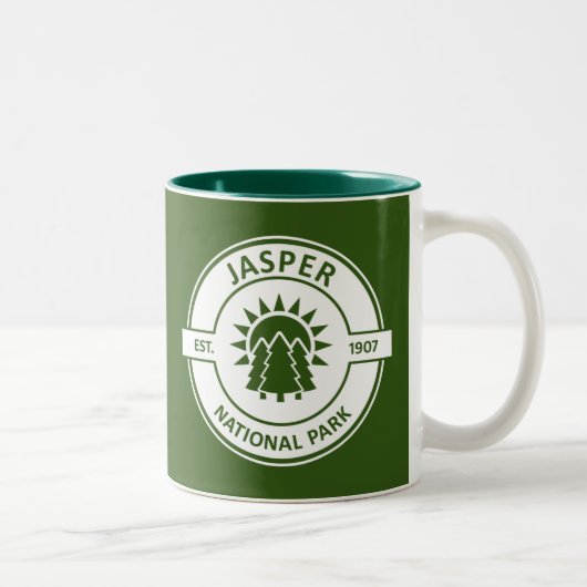 Tasse 2 Couleurs Parc national Jasper (Droit)