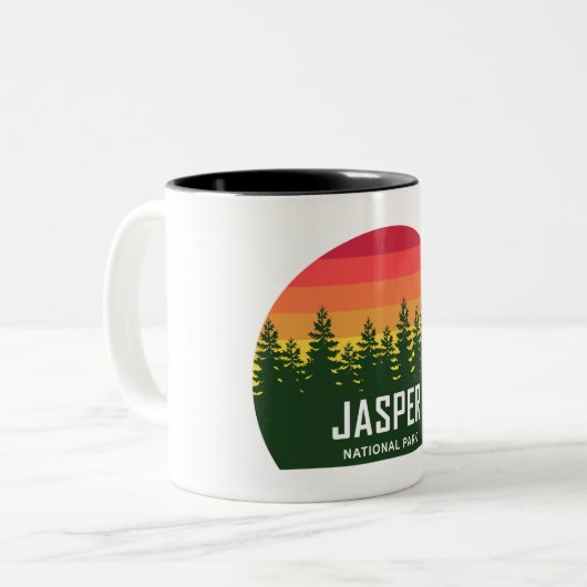 Tasse 2 Couleurs Parc national Jasper (Devant gauche)