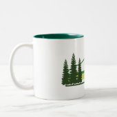 Tasse 2 Couleurs Parc national Jasper Grandes vertes (Gauche)