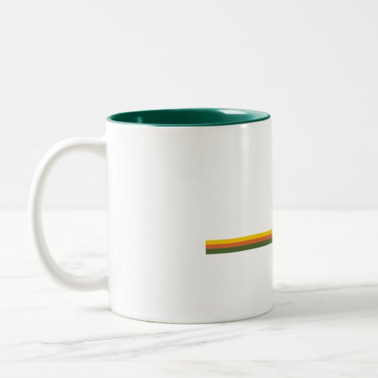 Tasse 2 Couleurs Parc national Jasper Pine Trees Soleil (Gauche)