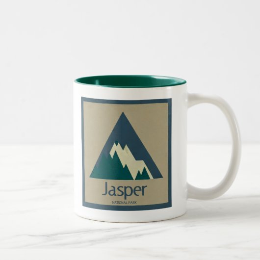 Tasse 2 Couleurs Parc national Jasper Rustique (Droit)