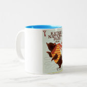 Tasse 2 Couleurs Parc national Katami - affiche de voyage de l'ours (Devant gauche)