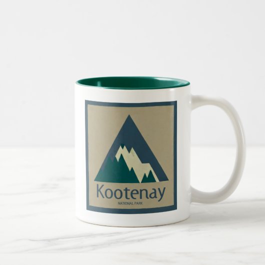 Tasse 2 Couleurs Parc national Kootenay Rustique (Droit)